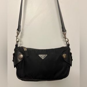 Black Nylon Prada bag - authenticate except strap, which has been replaced
